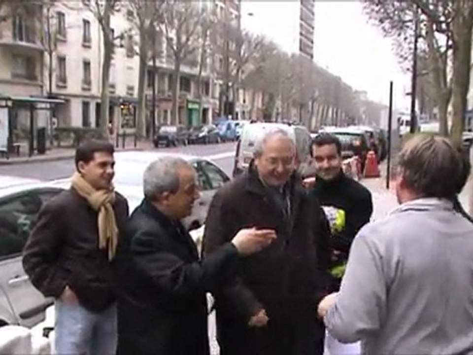 Charenton : Rencontre de Jean-Paul Huchon avec les commerçants