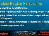 Mobile Mass Money Review - Part 1 - Watch Me Purchase And Purchase and Use this software