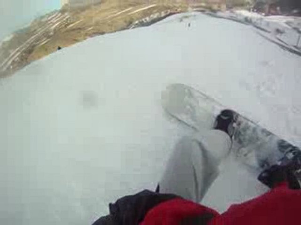 grande descente retour à la station ... pouah que ça fait mal aux cuisses le surf