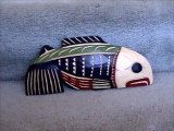 Pacific Northwest Salmon Indian Art Carving