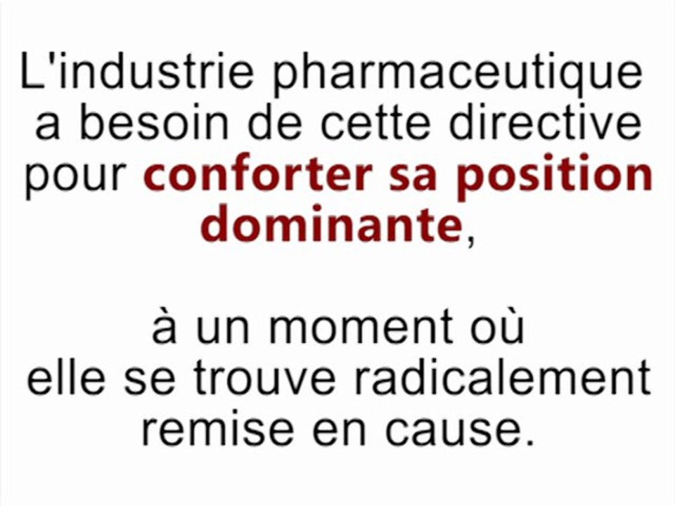 Guerison Interdite par l'Union Europénne : Directive sur les plantes médicinales traditionnelles.