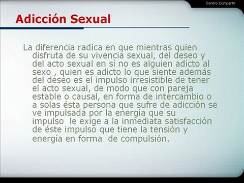 Terapia Psicológica - Adicción Sexual