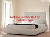 Contemporary King Leather Bed