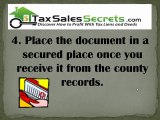 Steps in Protecting Your Tax Lien and Tax Deed Investment