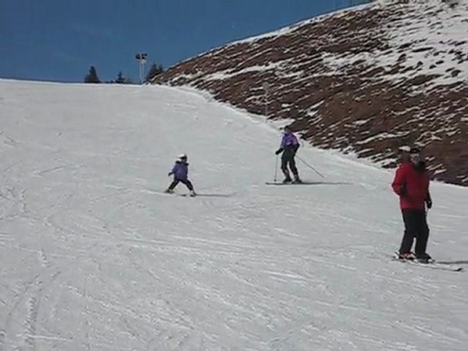 Lucie au ski 2011
