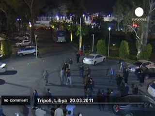 Missiles rain down on Libya - no comment