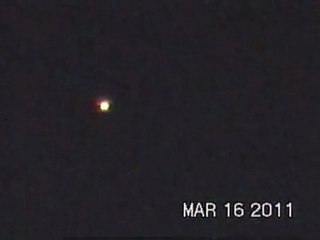 UFO Recorded Over California March 16 2011