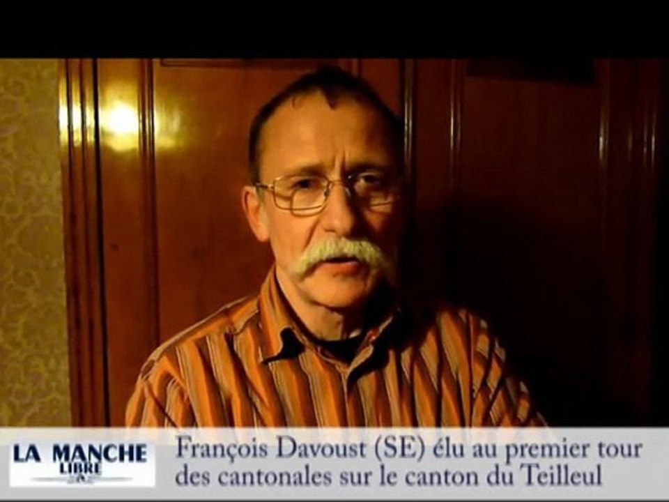 Cantonales - Le Teilleul : François Davoust élu au premier tour