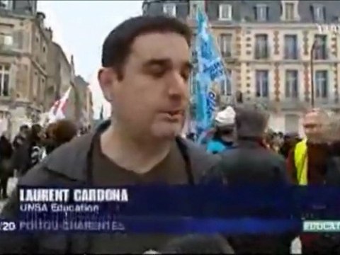 Manifestation du collectif l'École est notre avenir contre les suppressions de postes, Poitiers, 19 mars 2011