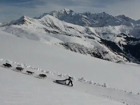 Images de l'helidrone sur La Grande Odyssée Savoie Mont Blanc 2011
