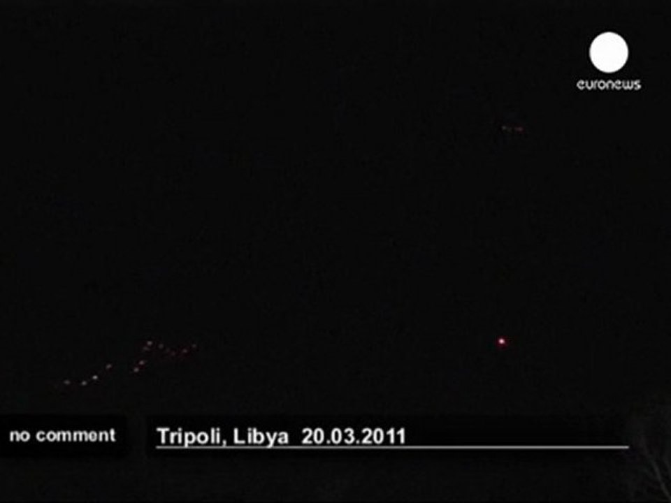 Gaddafi’s compound hit by air strikes in... - no comment