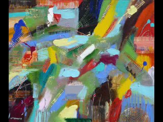 PEINTURE ABSTRAITE JF BRIVAUD
