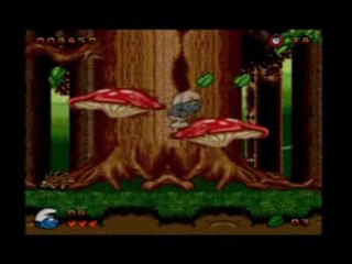 (SIX-K) LES SCHTROUMPFS  sur MEGADRIVE