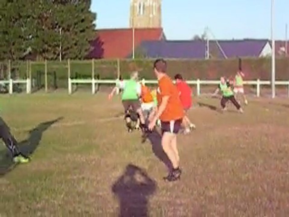 Entrainement touch rugby 6
