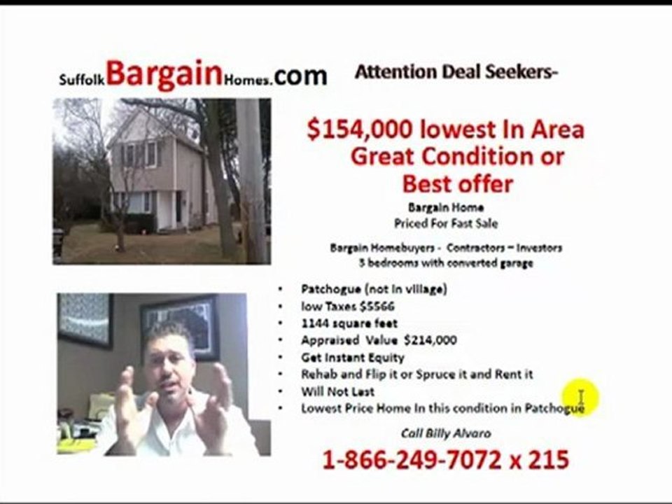 Lowest price home for sale 112 Grove Ave Patchogue NY