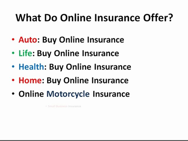 What is Online Insurance?