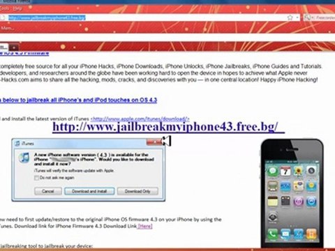 NEW Tethered Jailbreak 4.3 Firmware On iPhone 4, 3Gs, iPod touch 4 & iPad