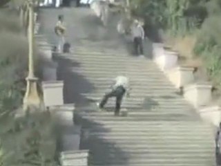 accident et chute  incroyable