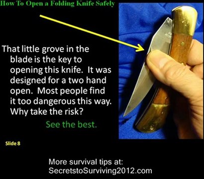 Knife Safety: Opening a Folding Knife