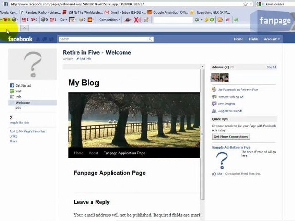 How To Create Fan Pages and Reveal Tabs with WordPress