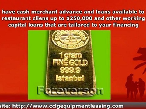 Restaurant Business Equipment Financing and Leasing, New and