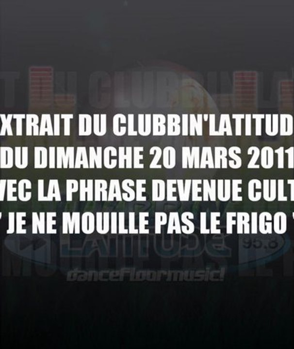 JE NE MOUILLE PAS LE FRIGO