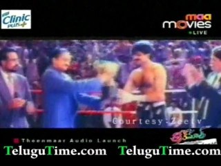 Teenmaar Audio Function Pavan Kalyan Entry And Old Movies Review - TeluguTime.com