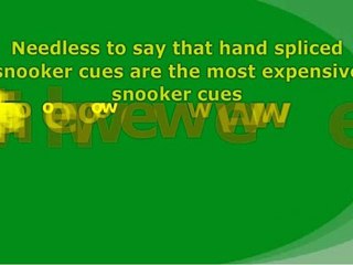 Snooker Cues