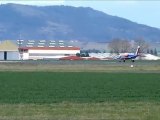 Alphajet Patrouille de France French airforce take off Clermont Ferrand Auvergne Aéroport