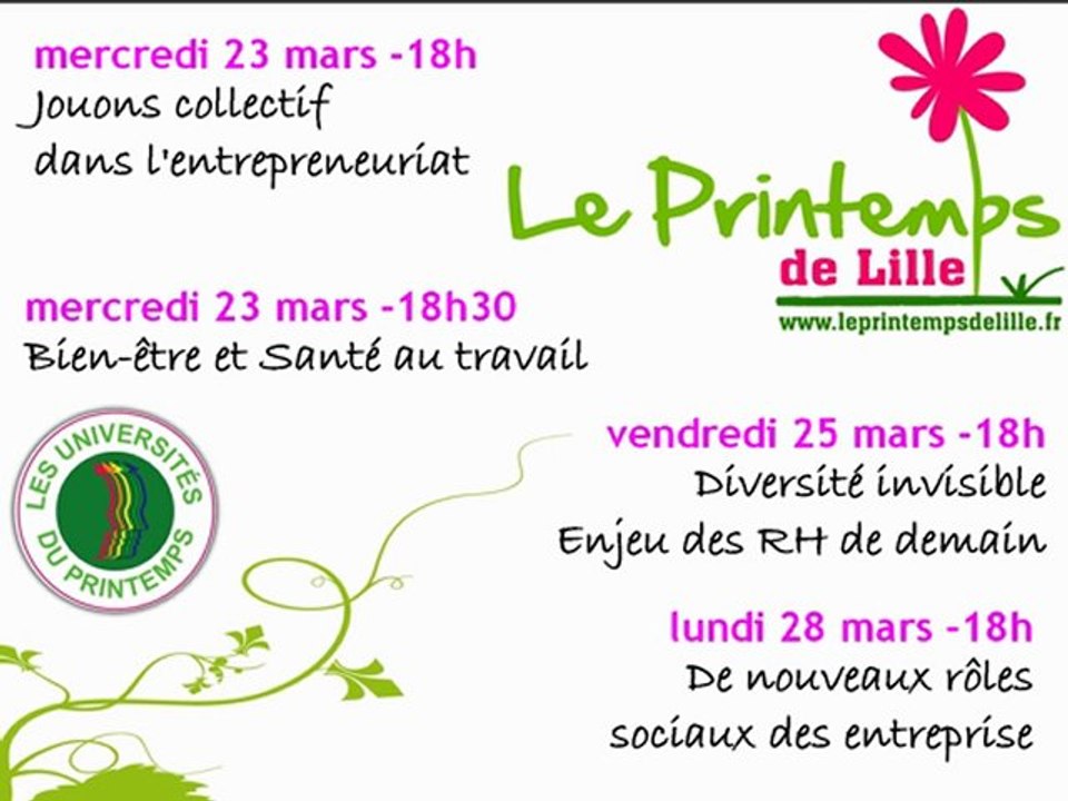 Festival du Printemps de Lille : les Universités du Printemps