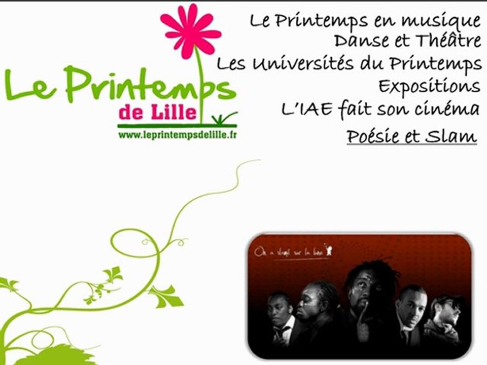 Festival du Printemps de Lille : slam et poésie