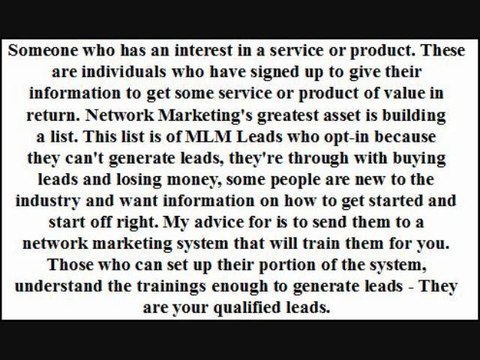 What Are MLM Leads|Lead Generation|Lead Attraction|Referral Marketing|MLM Prospects|MLM Recruiting