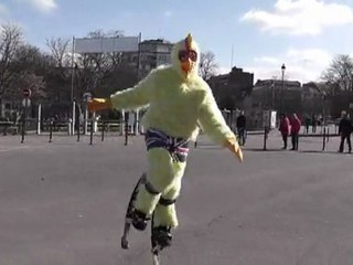 Good Morning Isen - Un Poulet qui essaye de voler