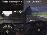 Forza Motorsport 3 vs Gran Turismo 5 - Ferrari F40 on Nordschleife