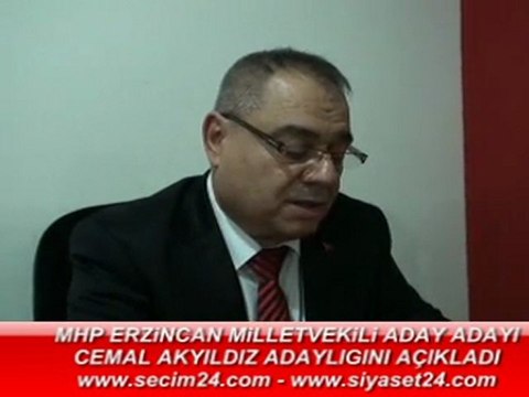 Erzincan Cemal Akyıldız MHP'den Milletvekili Aday Adayı Oldu