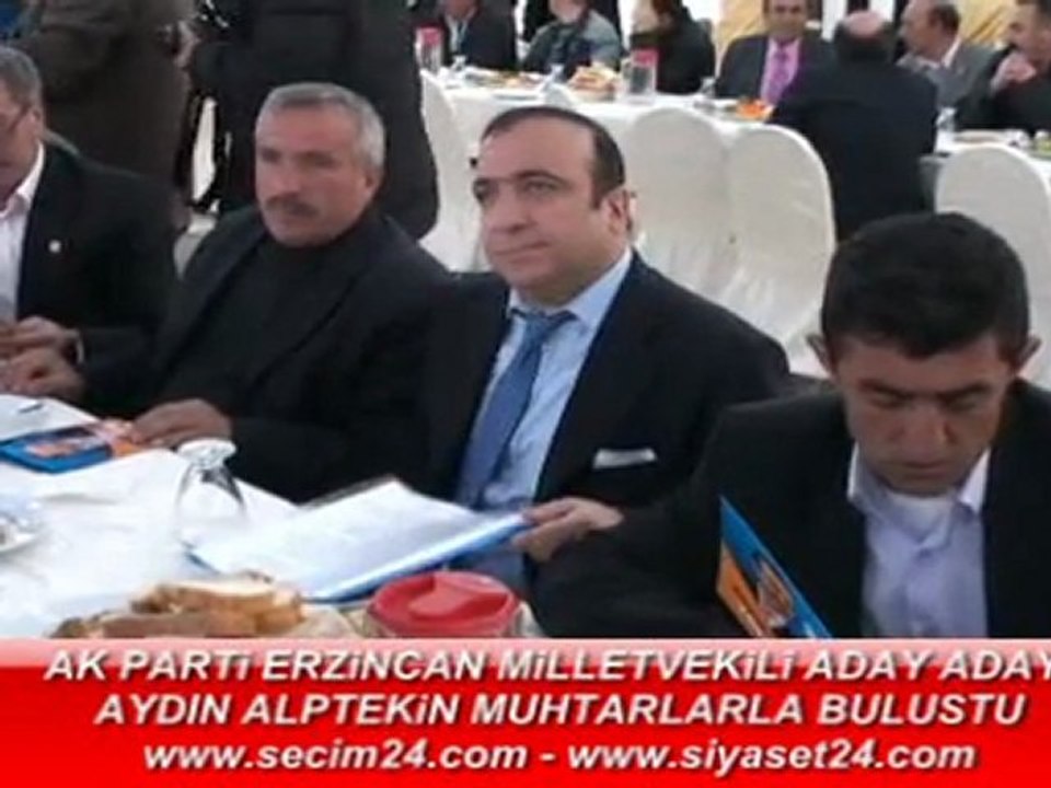 Erzincan AK Parti Aydın Alptekin Muhtarlarla Buluştu