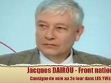 Yvelines, Jacques Dairou - consigne de vote 2e tour