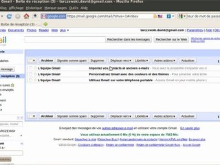 Paramétrer sa messagerie Gmail