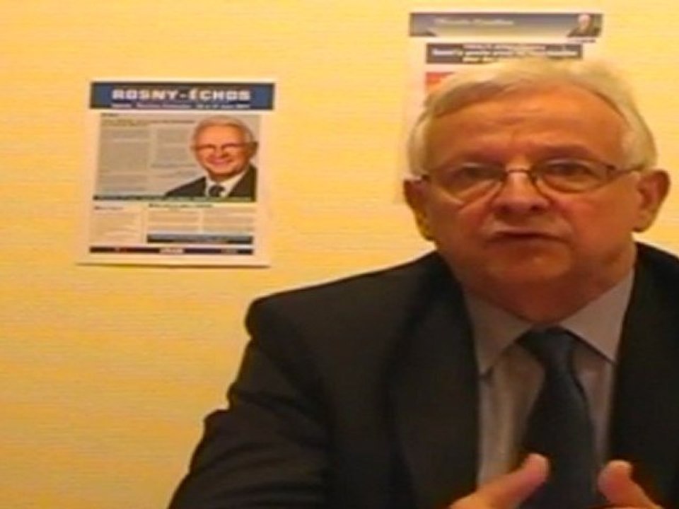 Message de Claude Capillon pour le second tour des cantonales à Rosny-sous-Bois