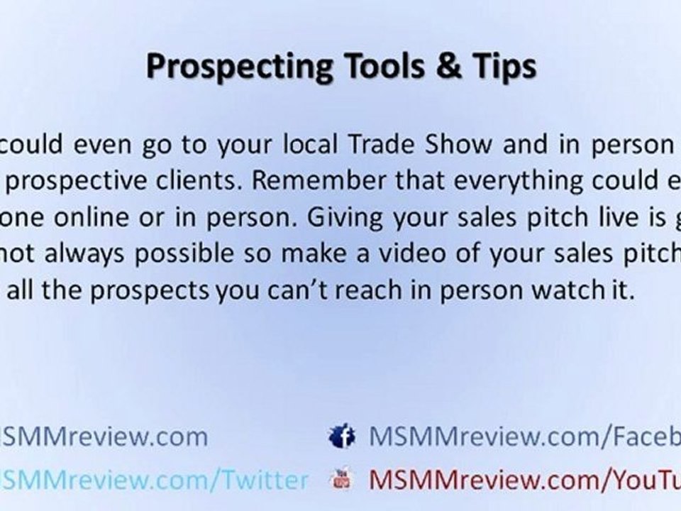 MSMM 2.0 Fusion Review Part 8 - Prospecting Tools And Tips