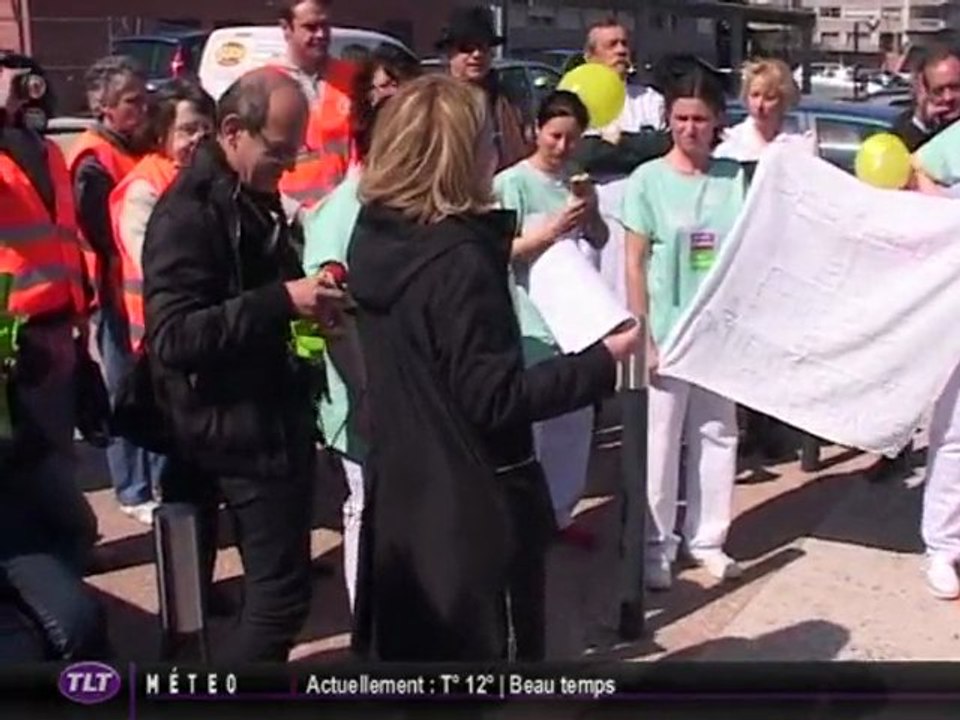 Hôpital Garonne en grève (Toulouse)