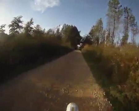 Juju fait un petit tour de 80 cross dans la foret landaise avec une GOPRO