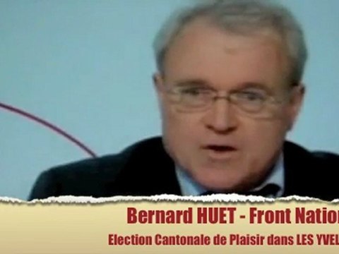 Yvelines, Bernard Huet consigne FN Plaisir