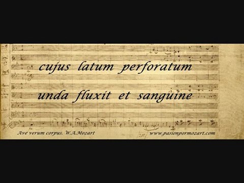 Mozart. Ave verum corpus. Kv 618