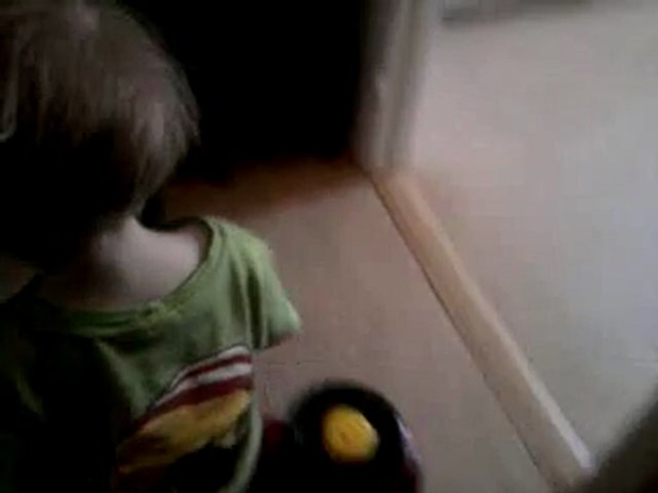 Charlie sopar och leker med bilen (BRRRR)