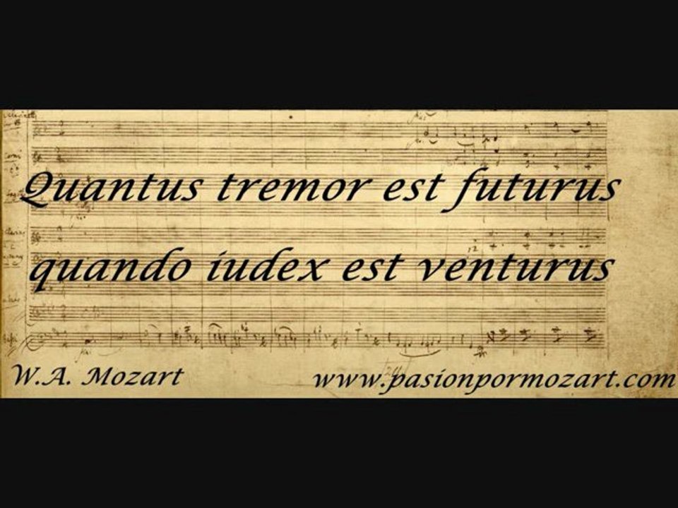 Dies irae. W.A.Mozart