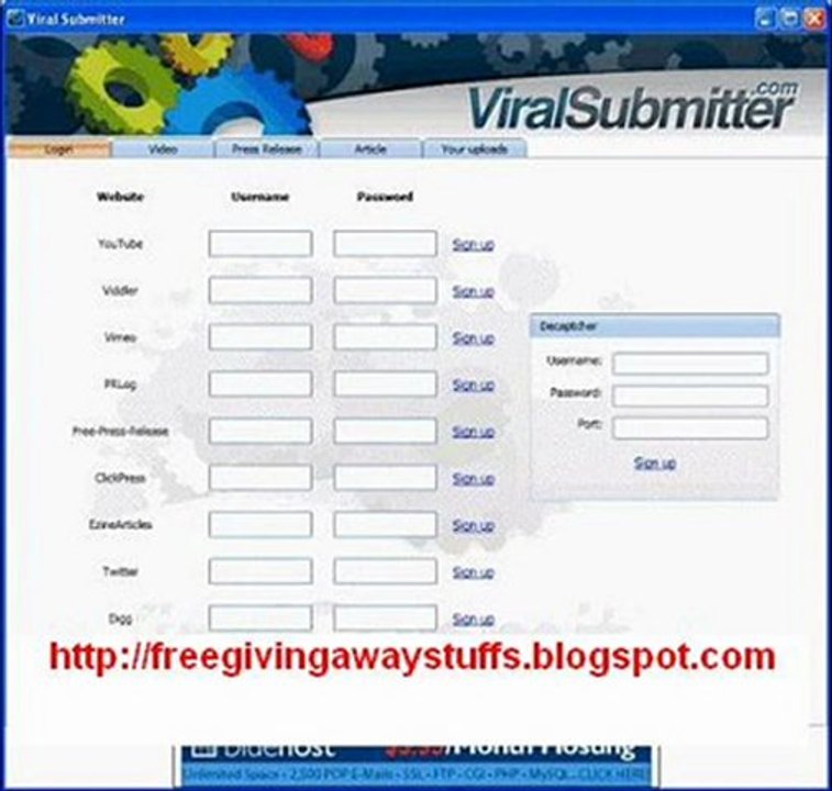 Viral Submitter - Get Cool Traffic Completly Free