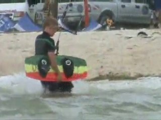 Kiteboarding Hurricane Ike