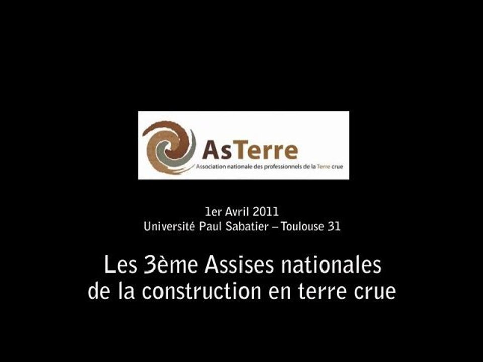 Tèrra mair - assises nationales de la terre crue 2011.