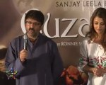 Director Sanjay Leela Bhansali With Ash & Hritik At Guzaarish First Look